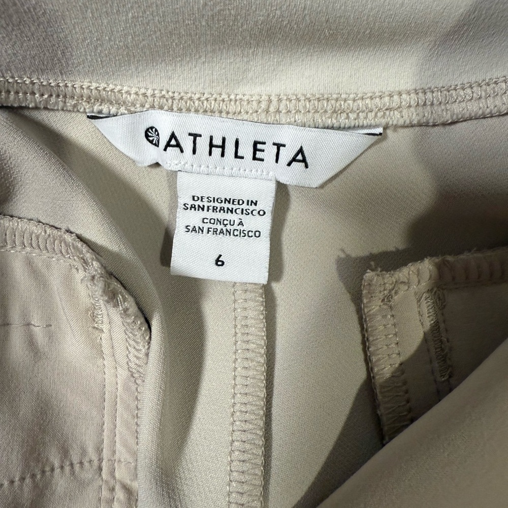 Athleta High-Rise Cropped Straight Pants in Light Beige - Picture 12 of 16